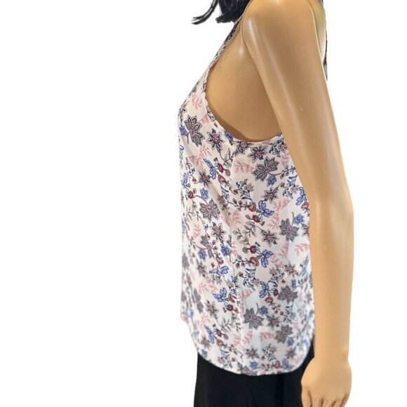 Paper Crane Chiffon‎ Camisole Top in White Floral size medium - Picture 5 of 8